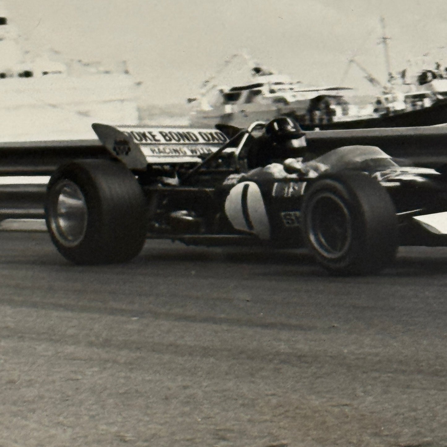 Vintage Racing Photo Lotus Ford 1970 Monaco Grand Prix Race F1 Graham Hill