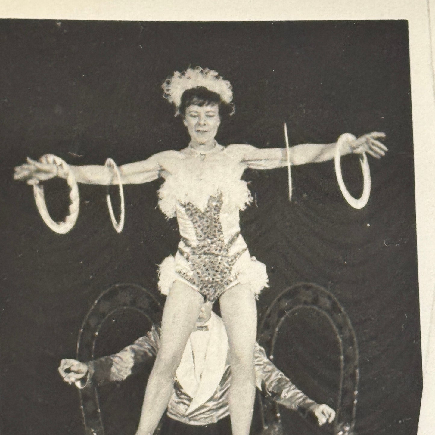 Vintage Circus Acrobat Juggling Performer Photo Photograph Miazanos