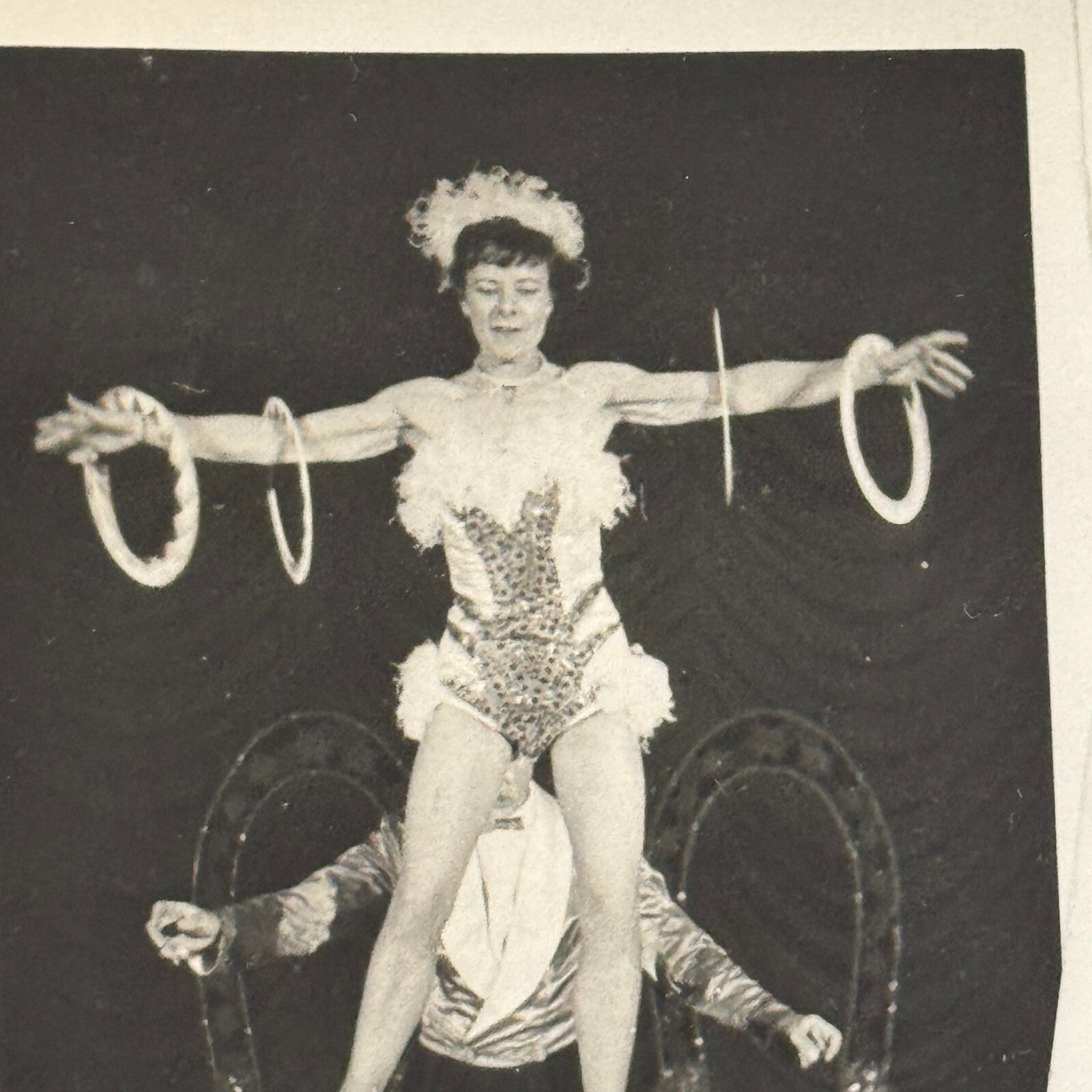 Vintage Circus Acrobat Juggling Performer Photo Photograph Miazanos