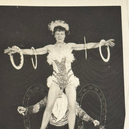 Vintage Circus Acrobat Juggling Performer Photo Photograph Miazanos