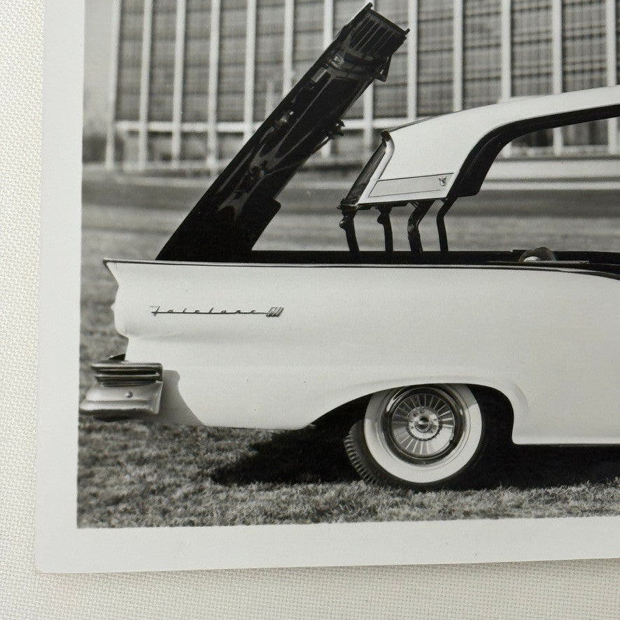 1957 Ford Fairlane Sunliner Convertible Car Photo Photograph Modern Print