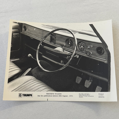 Triumph Toledo Car Factory Press Photo Photograph Print 1971