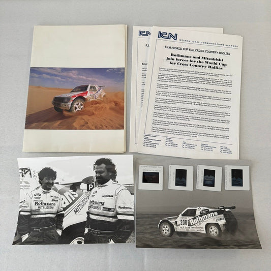 Rothmans Mitsubishi Pajero Rally Rallye Racing Press Kit 1993 FIA Cross Country