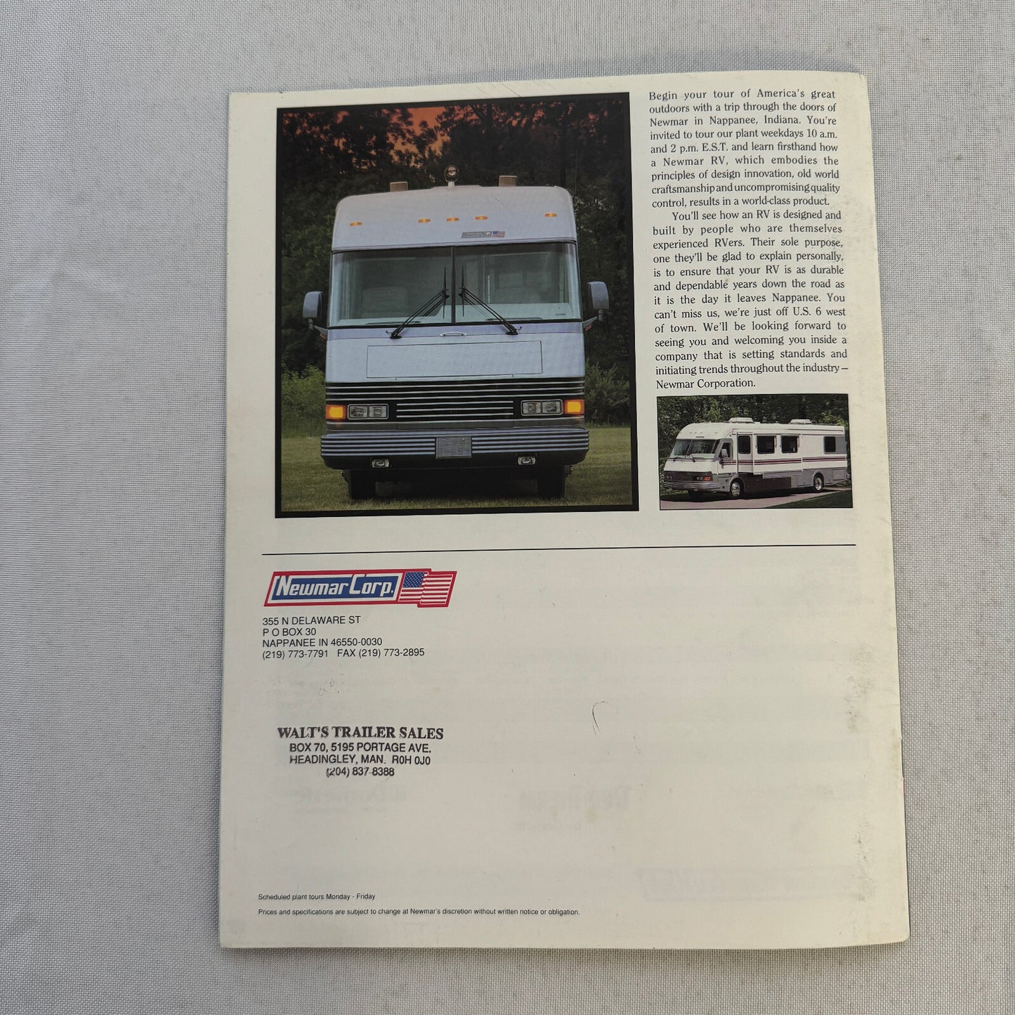 1994 Newmar Kountry Style RV Sales Brochure Catalog London Aire Mountain Aire +