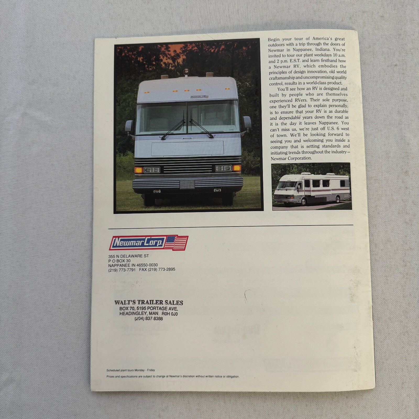 1994 Newmar Kountry Style RV Sales Brochure Catalog London Aire Mountain Aire +