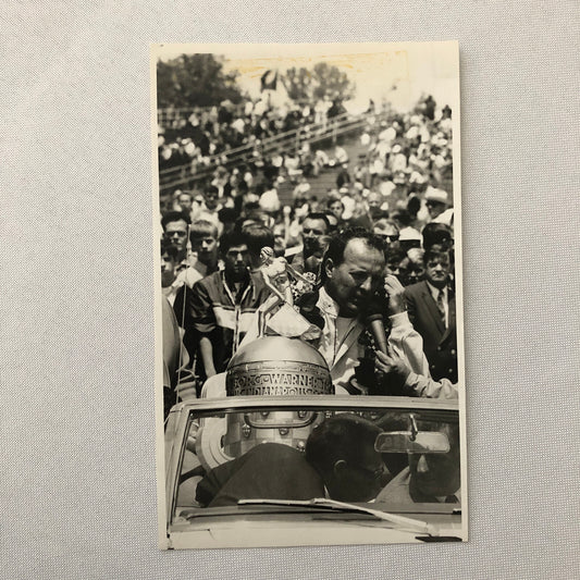 Vintage Indy Indianapolis 500 Racing Photo Photograph AJ Foyt Trophy 1967