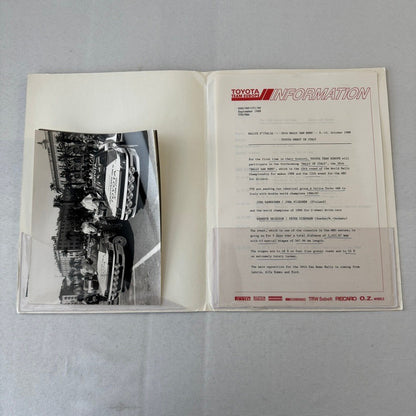 1988 Toyota Celica Rally Rallye Racing Press Kit Motorsport Race Photos Photo