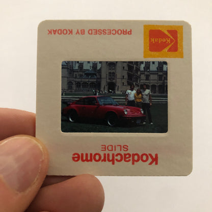 Porsche 911 Car 35mm Photo Slide Vintage 1981