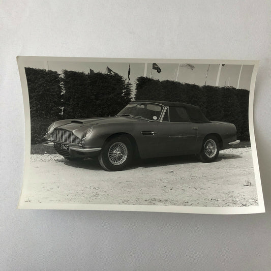 Vintage 1967 Aston Martin Volante Convertible Car Photo Photograph Print
