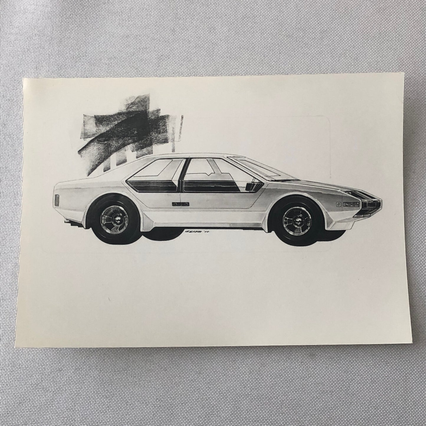 Vintage Car Design Photo Photograph of Illustration