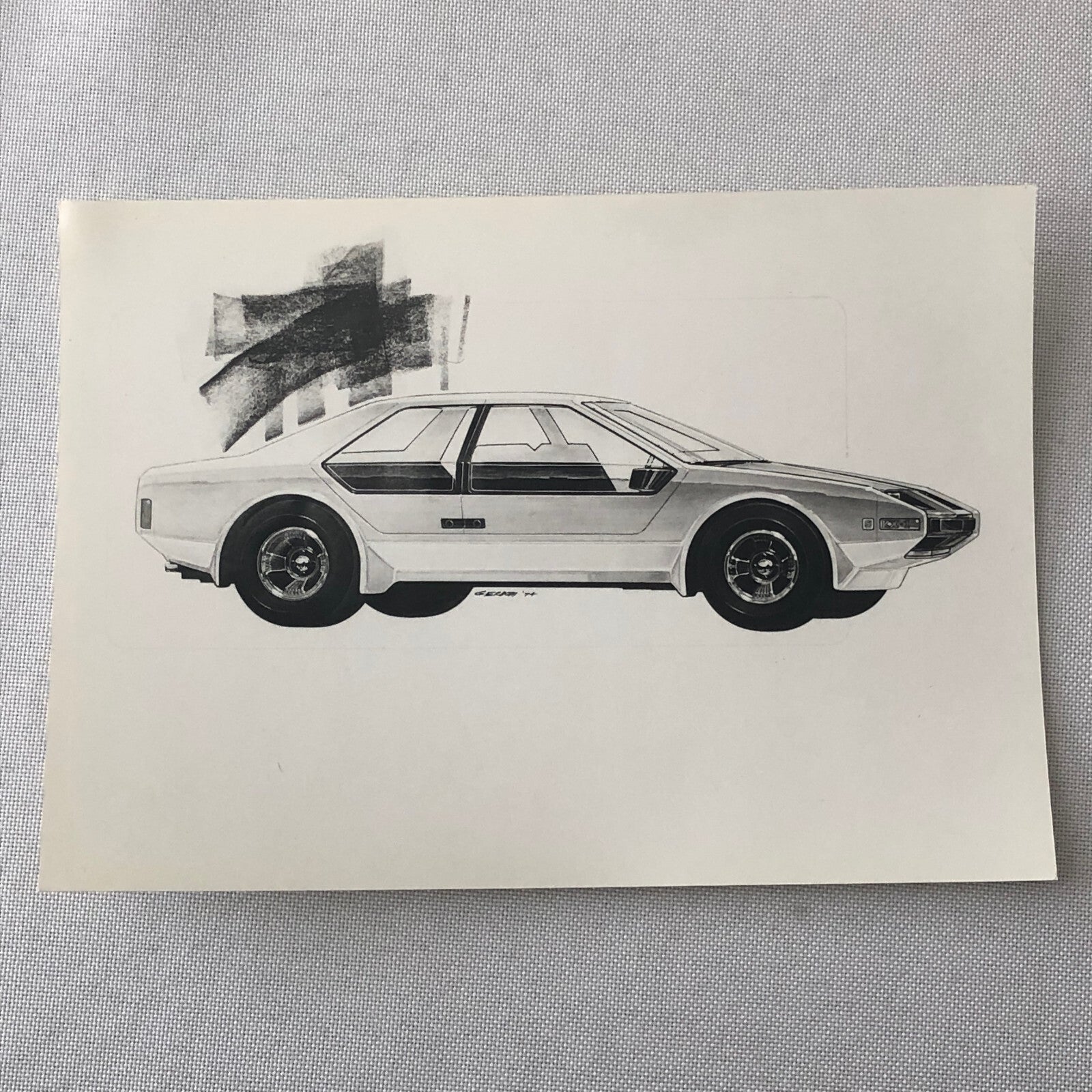 Vintage Car Design Photo Photograph of Illustration