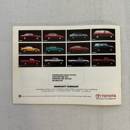 1993 Toyota Sales Brochure Catalog Previa Paseo MR2 Celica 4Runner T100 Pickup
