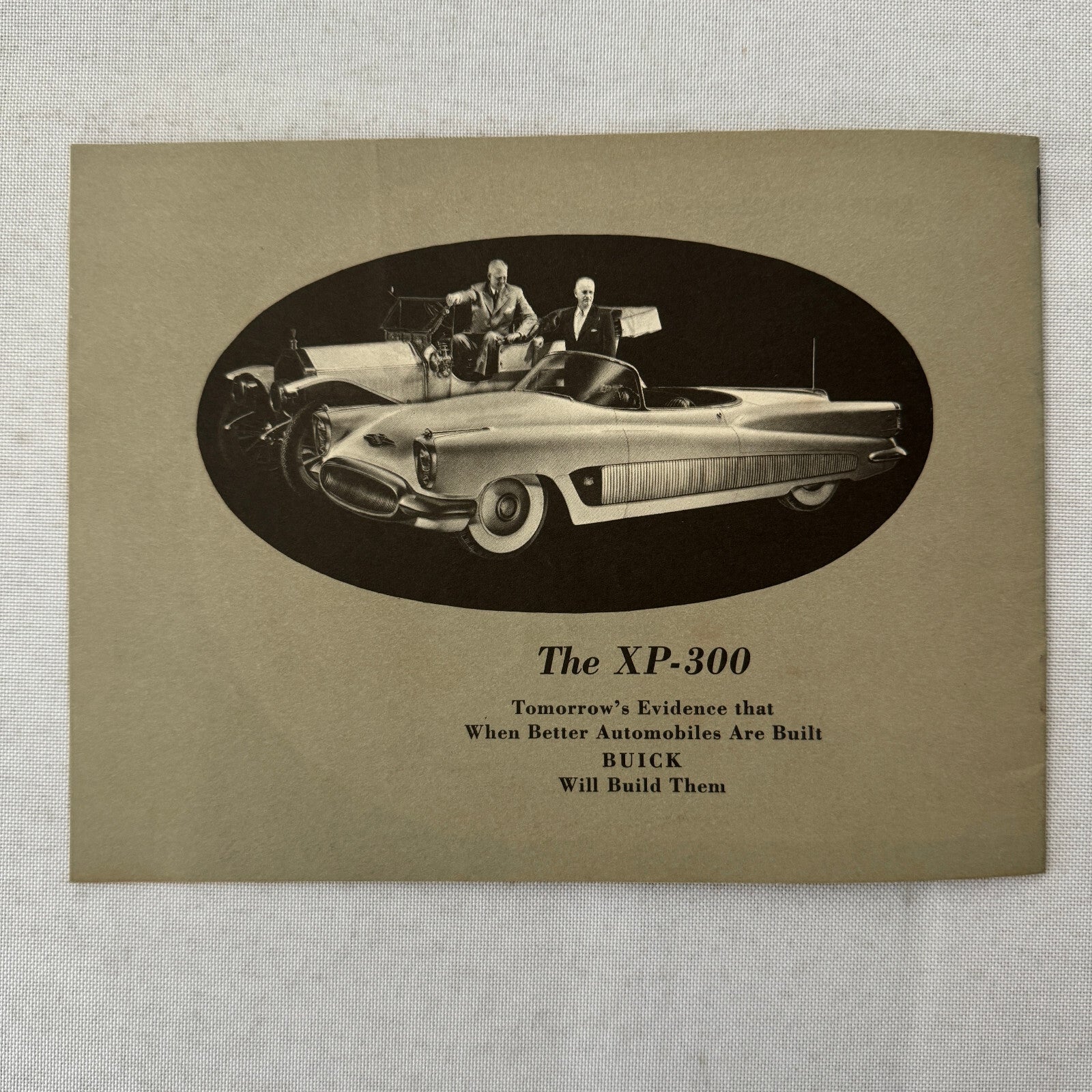Buick XP-300 Concept Car Prototype Sales Brochure Catalog Advertising