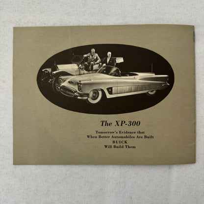 Buick XP-300 Concept Car Prototype Sales Brochure Catalog Advertising