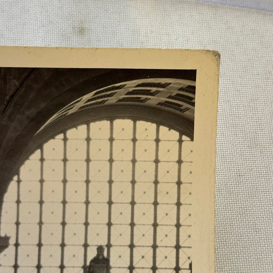 Vintage Railroad Station Photograph Washington DC Crowd Photo Train Station
