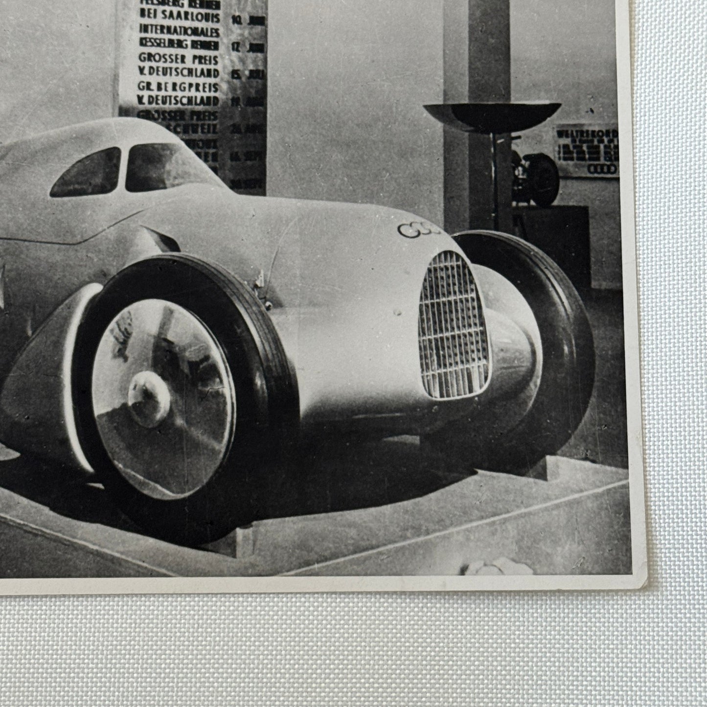 Vintage 1934 Auto Union Audi Porsche Racing Car Photo Photograph Print