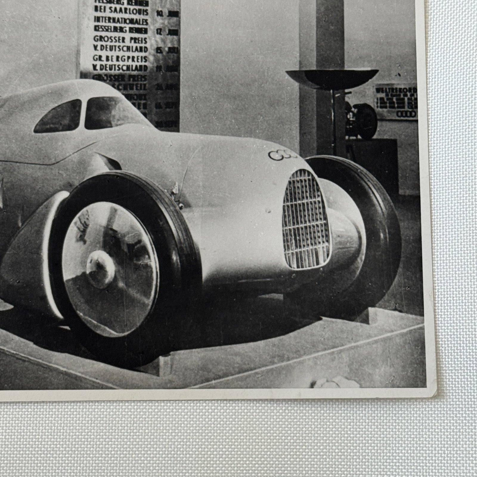 Vintage 1934 Auto Union Audi Porsche Racing Car Photo Photograph Print