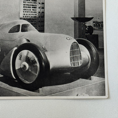 Vintage 1934 Auto Union Audi Porsche Racing Car Photo Photograph Print