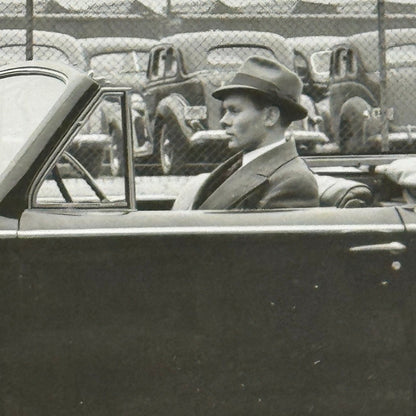 Vintage 1938 Lincoln Zephyr Convertible Car Photo Photograph Modern Print