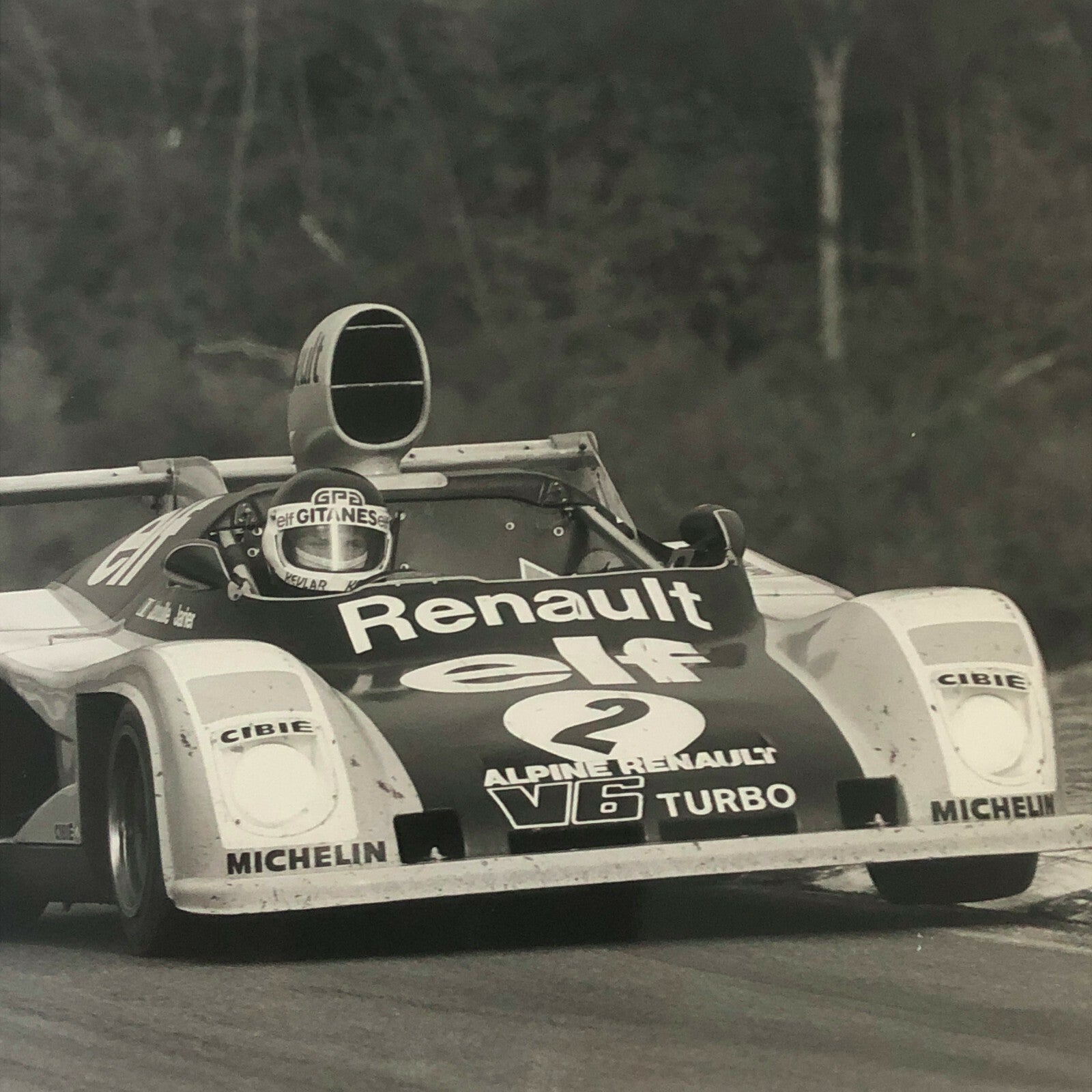 Vintage Racing Photo Photograph 1976 500 KMs de Dijon Renault Alpine A442 Turbo 