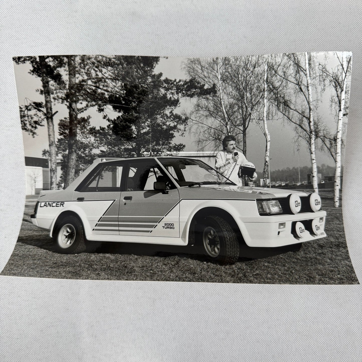 Vintage Mitsubishi Car Press Kit Photos Brochure Galant Lancer Turbo Colt GERMAN