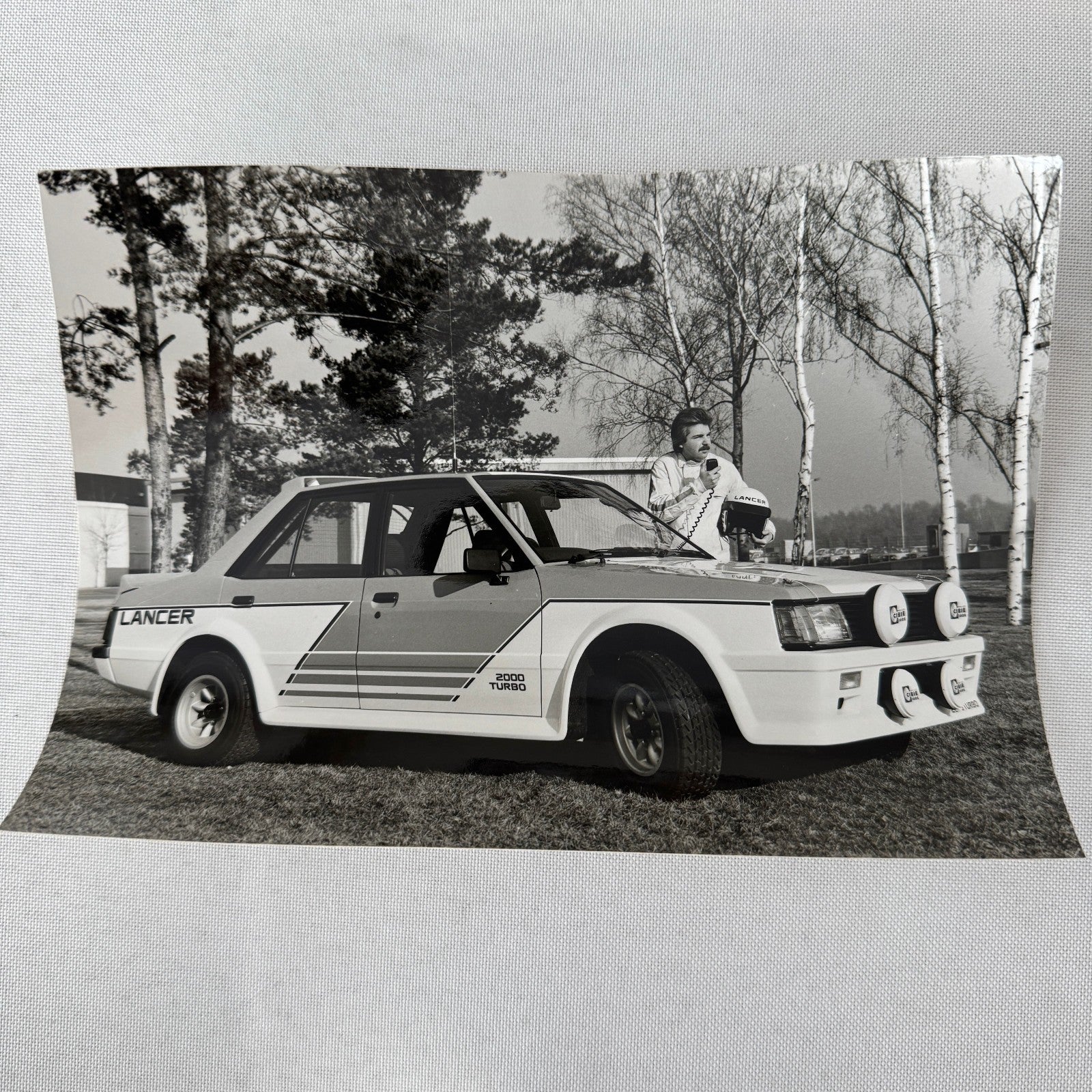 Vintage Mitsubishi Car Press Kit Photos Brochure Galant Lancer Turbo Colt GERMAN