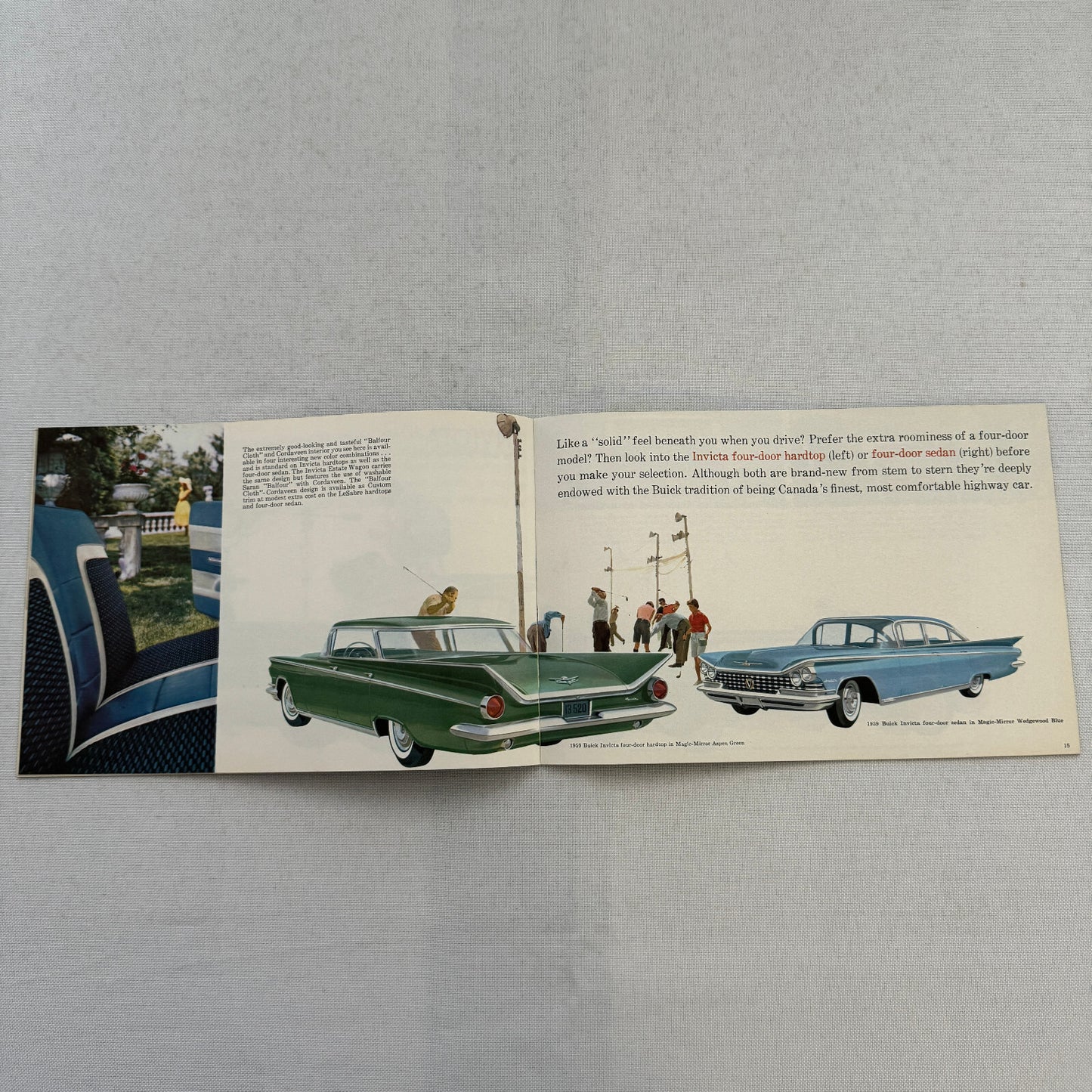 1959 Buick Car Sales Brochure Catalog LeSabre Invicta Electra 225