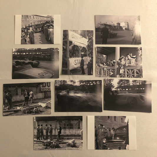 Italian Racing Photo Print Lot of 10 - Mercedes Maserati + Modern 