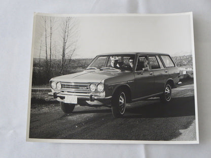 Vintage Datsun 1600 Station Wagon Factory Press Photo Photograph Image 