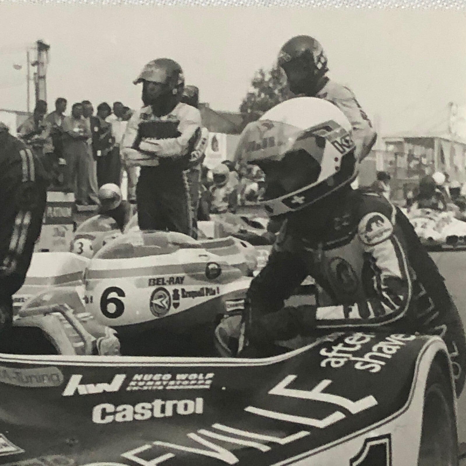 Vintage Motorcycle Racing Photo Photograph Print Germany Sidecar Side Car