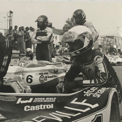 Vintage Motorcycle Racing Photo Photograph Print Germany Sidecar Side Car