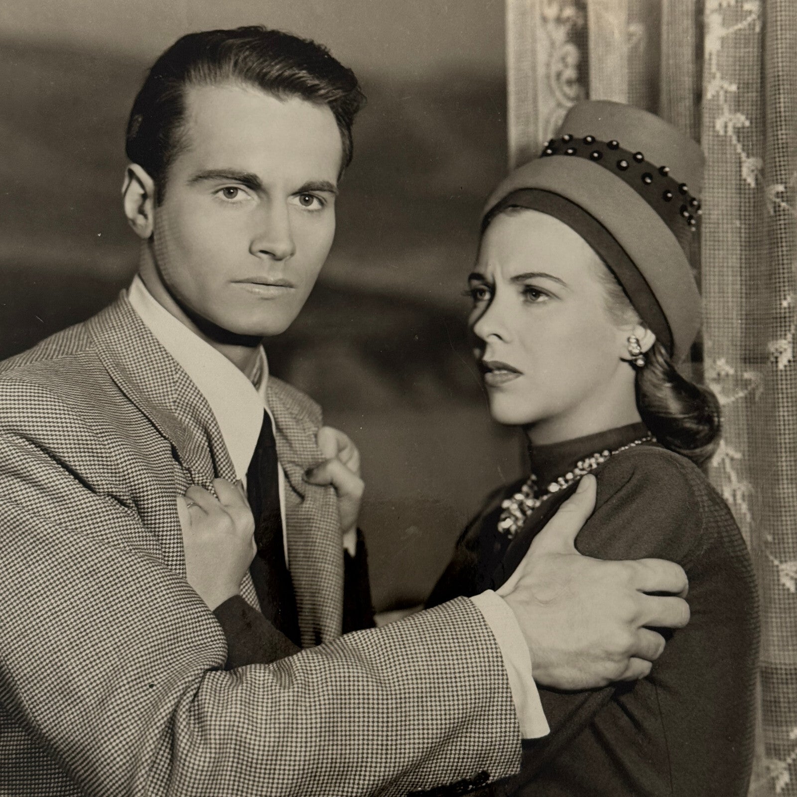 Vintage Movie Still Photo Photograph Actor Actress Unidentified