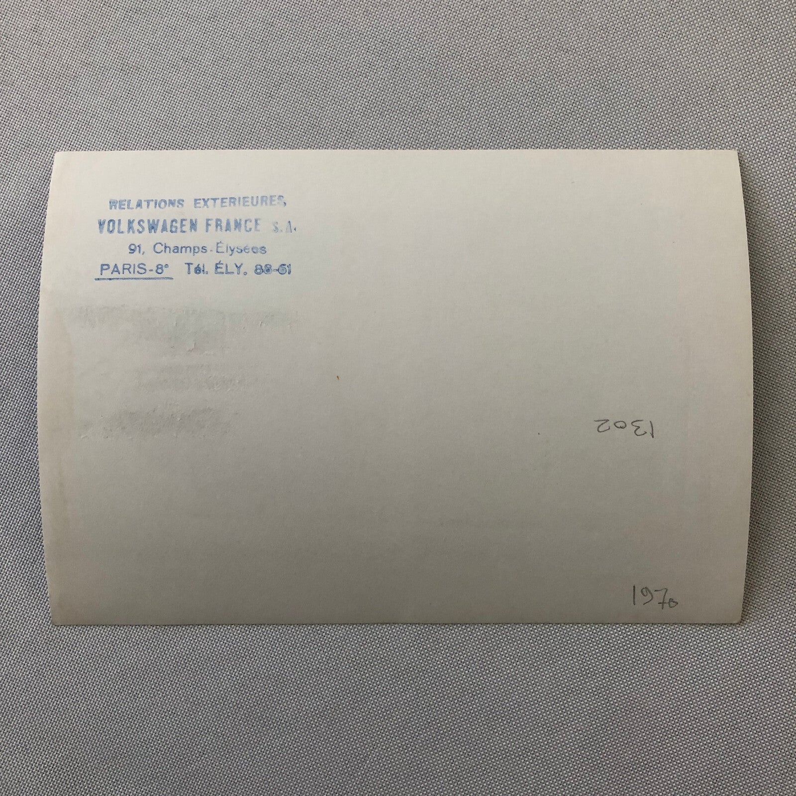 Vintage Volkswagen VW Beetle Factory Press Photo Photograph Print 1970