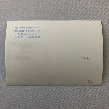 Vintage Volkswagen VW Beetle Factory Press Photo Photograph Print 1970