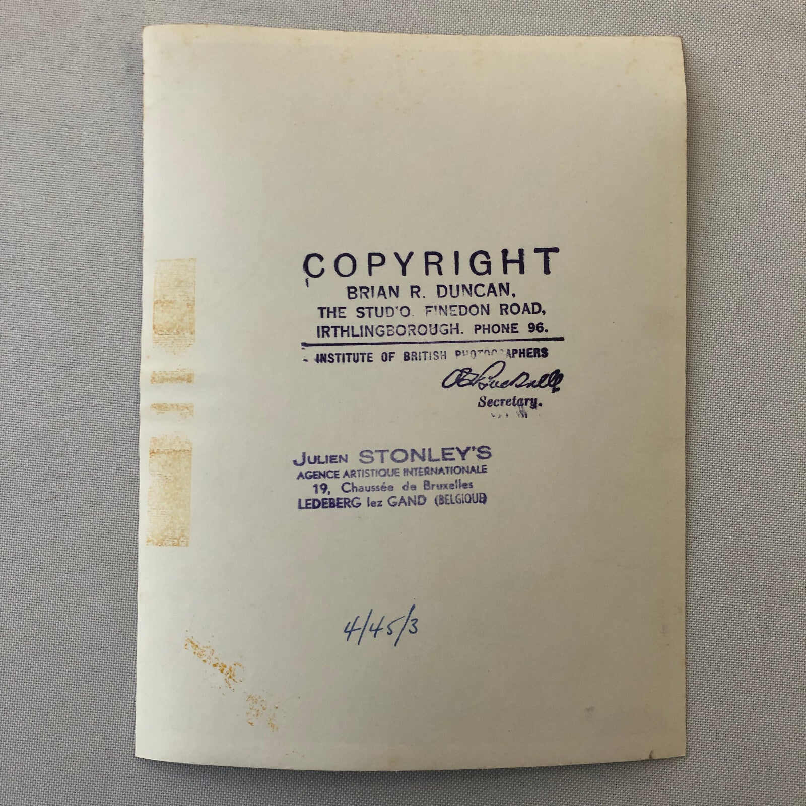 Circus Performer Unicycle Balancing Act Photo Photograph Dam Brothers Vintage