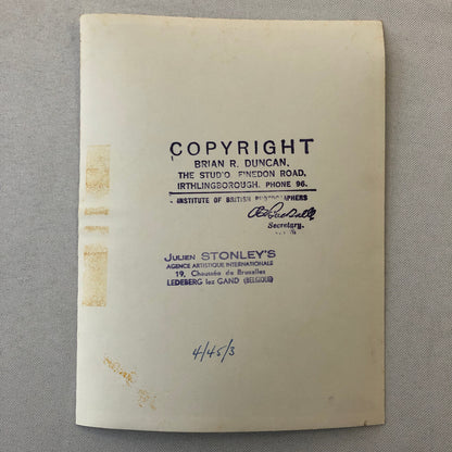 Circus Performer Unicycle Balancing Act Photo Photograph Dam Brothers Vintage