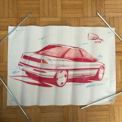 Styling Concept Automobile Illustration Art Drawing Sketch Ford Germany ?