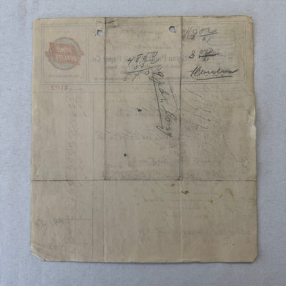 Jackson Paint and Wall Paper Company Michigan 1908 Receipt Document Invoice