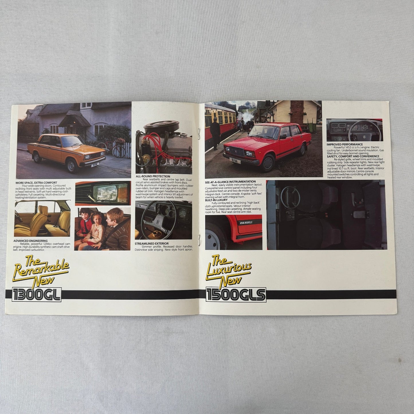 1984 Lada Car Sales Brochure Catalog 1200 1500 GLS Riva Estate Niva 4x4 UK