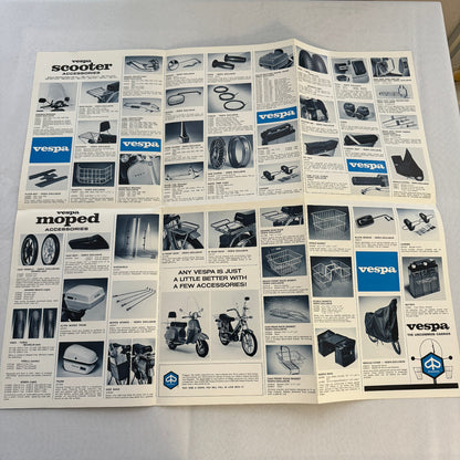 1980 Vespa Scooter and Moped ACCESSORIES Sales Brochure Catalog