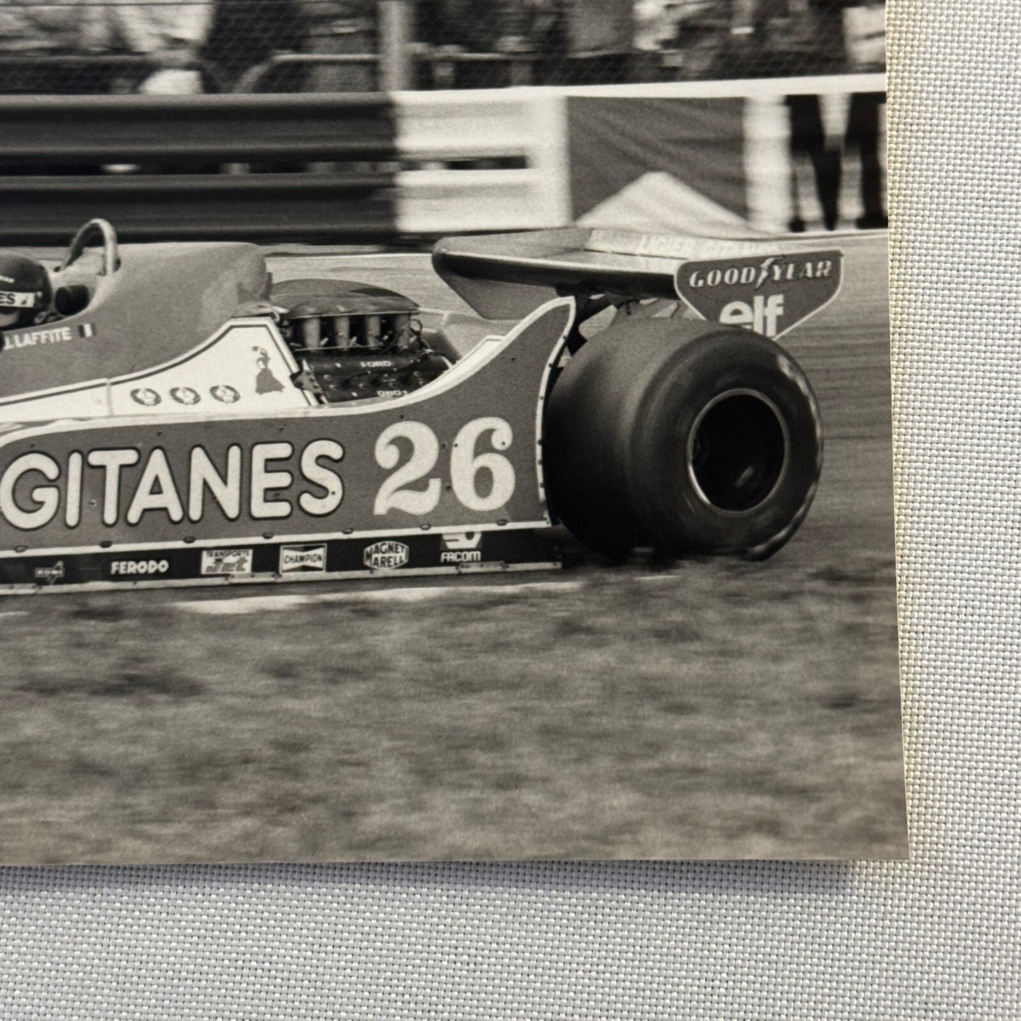 Jacques Laffite Racing Driver Photo Photograph Print Gitanes 26 Car