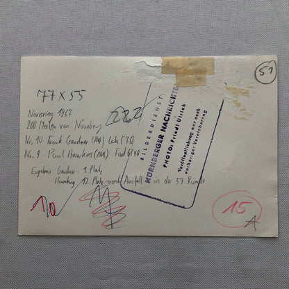 Vintage 1967 Ford GT40 and Lola T70 Racing Photo Photograph Norisring Circuit 