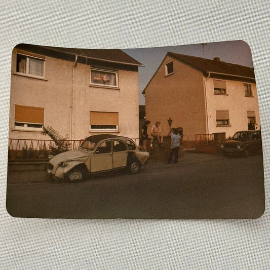 Citroen 2CV Wreck Wrecked Crash Car Automobile Photo Photograph Print Vintage