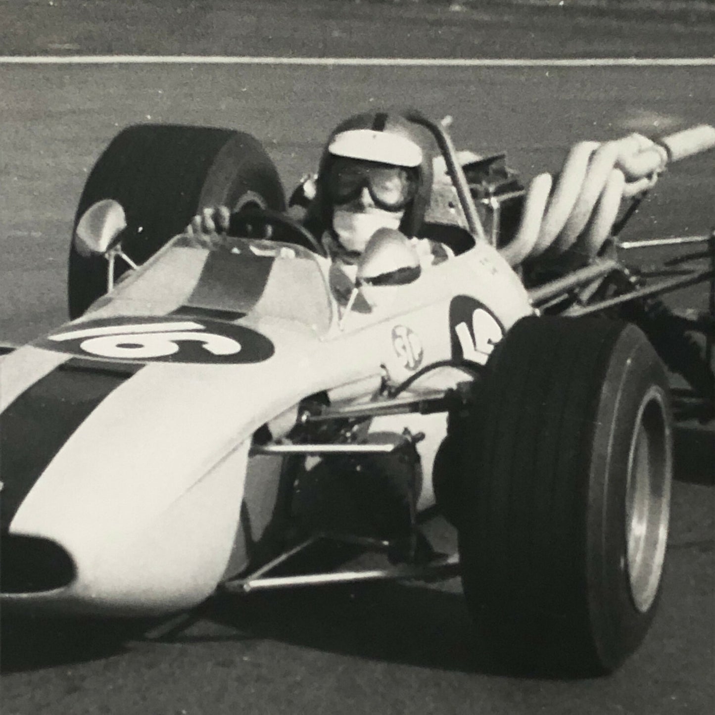 Vintage Racing Car Photo Photograph Print 1969 Max Busch Driver ?