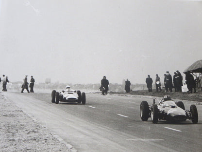 Vintage 1962 Racing Photograph Photo Image - Grand Prix Belgium Brussels Cars 