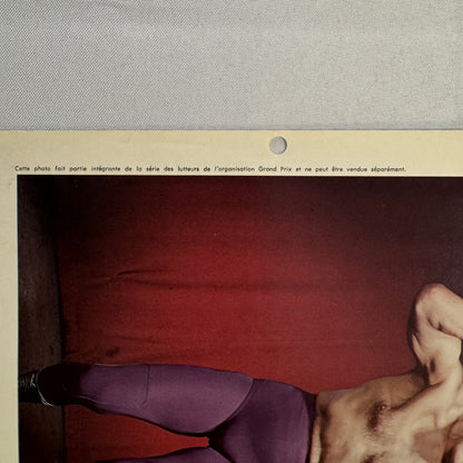 Vintage Wrestling Print Insert Wladek Killer Kowalski Quebec French 1973
