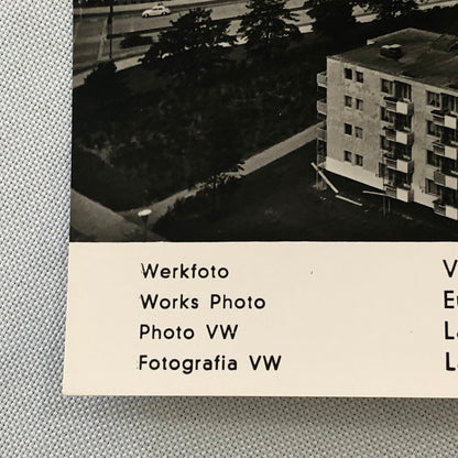 Volkswagen VW Factory Press Photo Photograph Print 1961