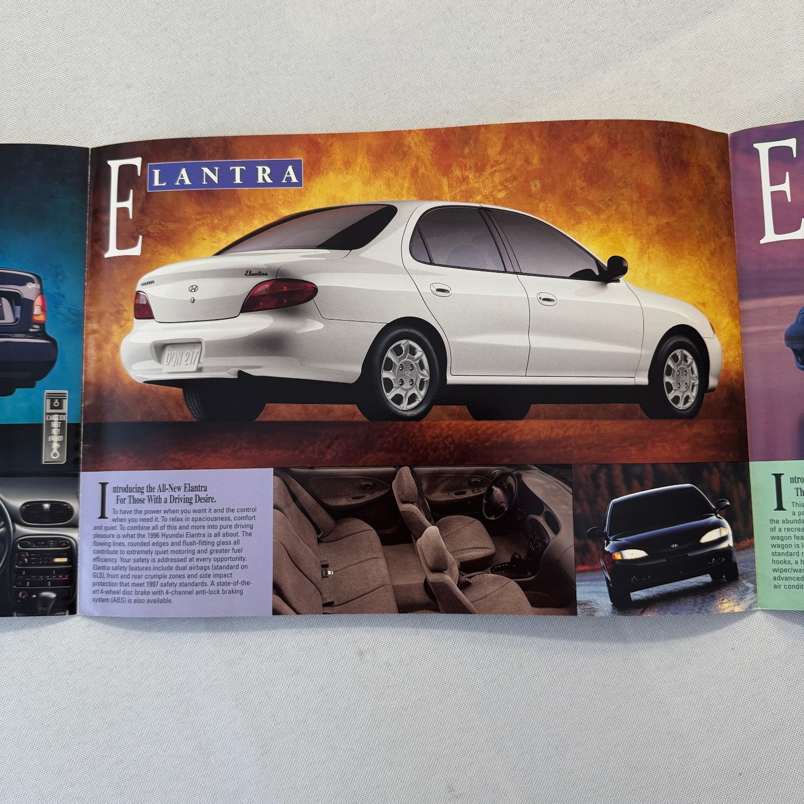 1996 Hyundai Car Sales Brochure Catalog Accent Sonata Elantra Sedan Wagon