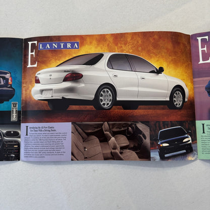 1996 Hyundai Car Sales Brochure Catalog Accent Sonata Elantra Sedan Wagon