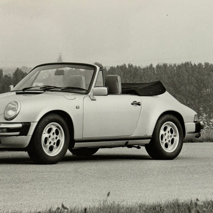 Porsche 911 Carrera Cabriolet Convertible Car Factory Press Photo Photograph